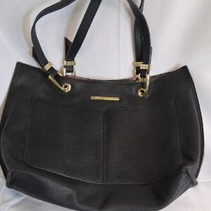 Black  Steve Madden Leather Tote Bag